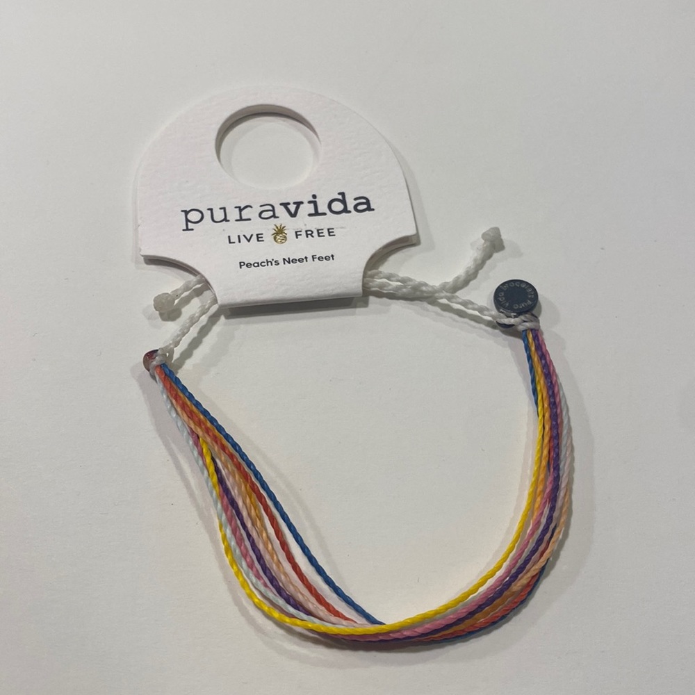 Multi colored Pura Vida bracelet